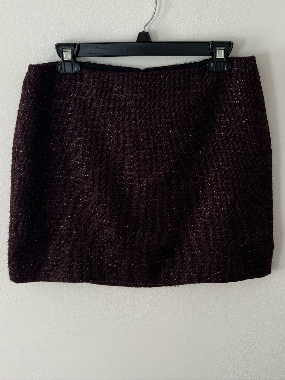 Calvin Klein Skirt Women’s Dark Plum Tweed Mini Skirt | Fall, Holiday